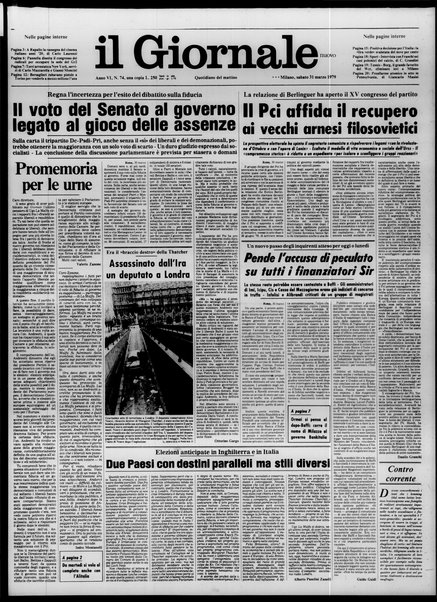 Il giornale nuovo : quotidiano del mattino